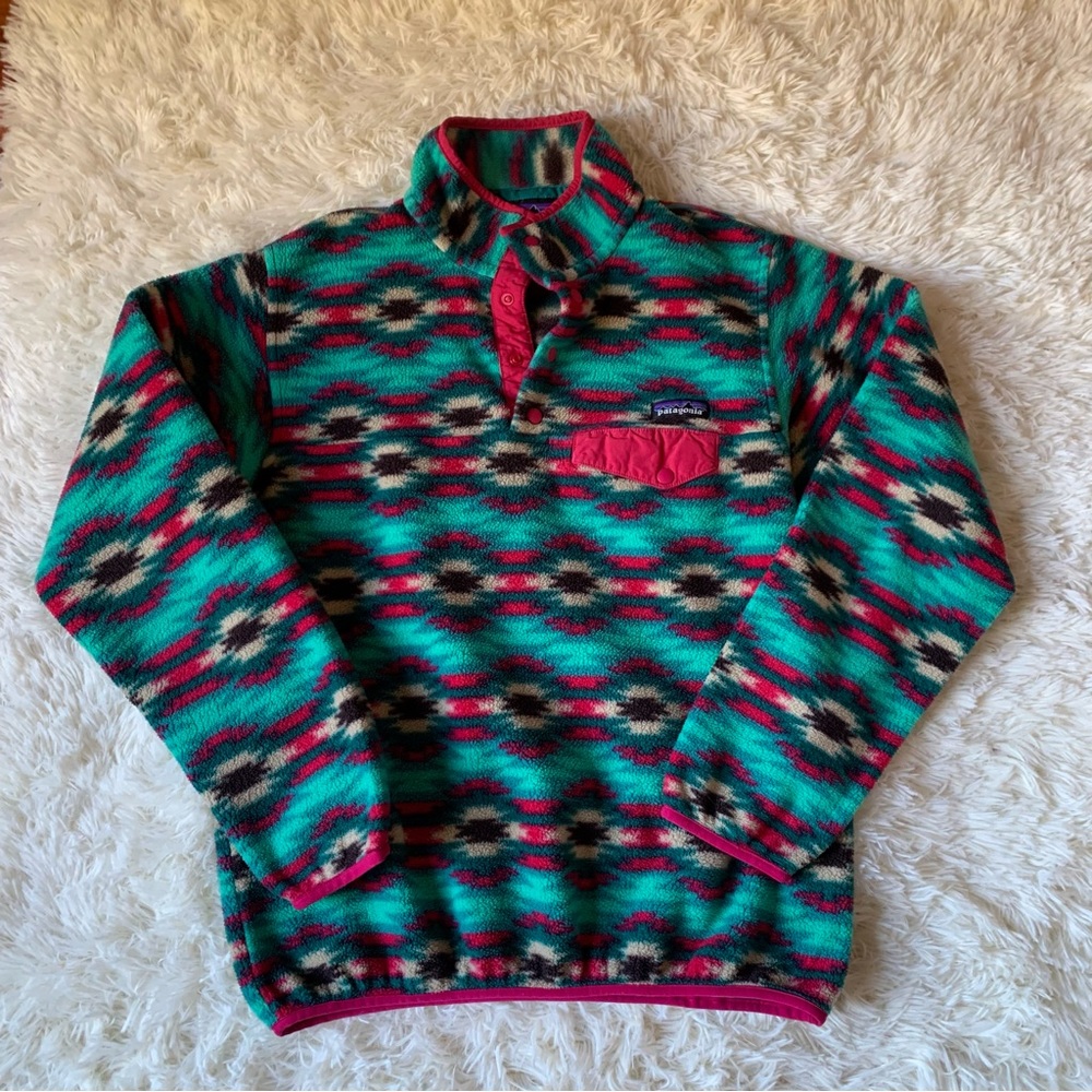 Patagonia Aztec Patterned Synchilla Jacket - image 2